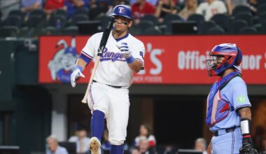 What’s the origin of Texas Rangers rookie Alejandro Osuna’s elaborate at-bat routine?