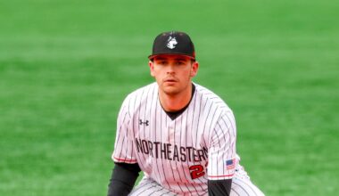 Will Fosberg, a graduate of Natick High School, is one of 29 New Englanders on Northeastern's roster.