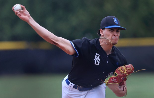 Boone Grove's Xavier Carrera pitches against Kouts