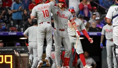 Realmuto, Turner, Harper homer to help Phillies beat Rockies