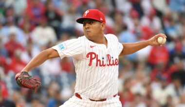 Suarez shuts down Braves, Phils win series opener after Harper’s early exit – NBC Sports Philadelphia