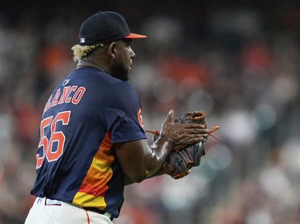 Ronel Blanco strikes out career-high 11 in 8 innings as Astros blank Reds 6-0