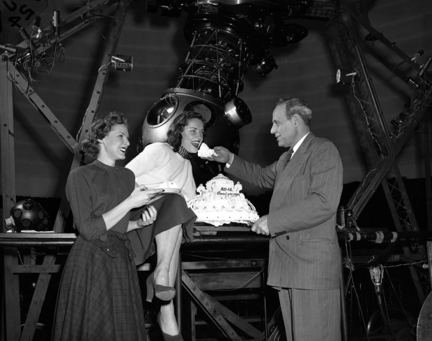 Abbott dancers Ellen Wehr and Donna Bruen get a piece...