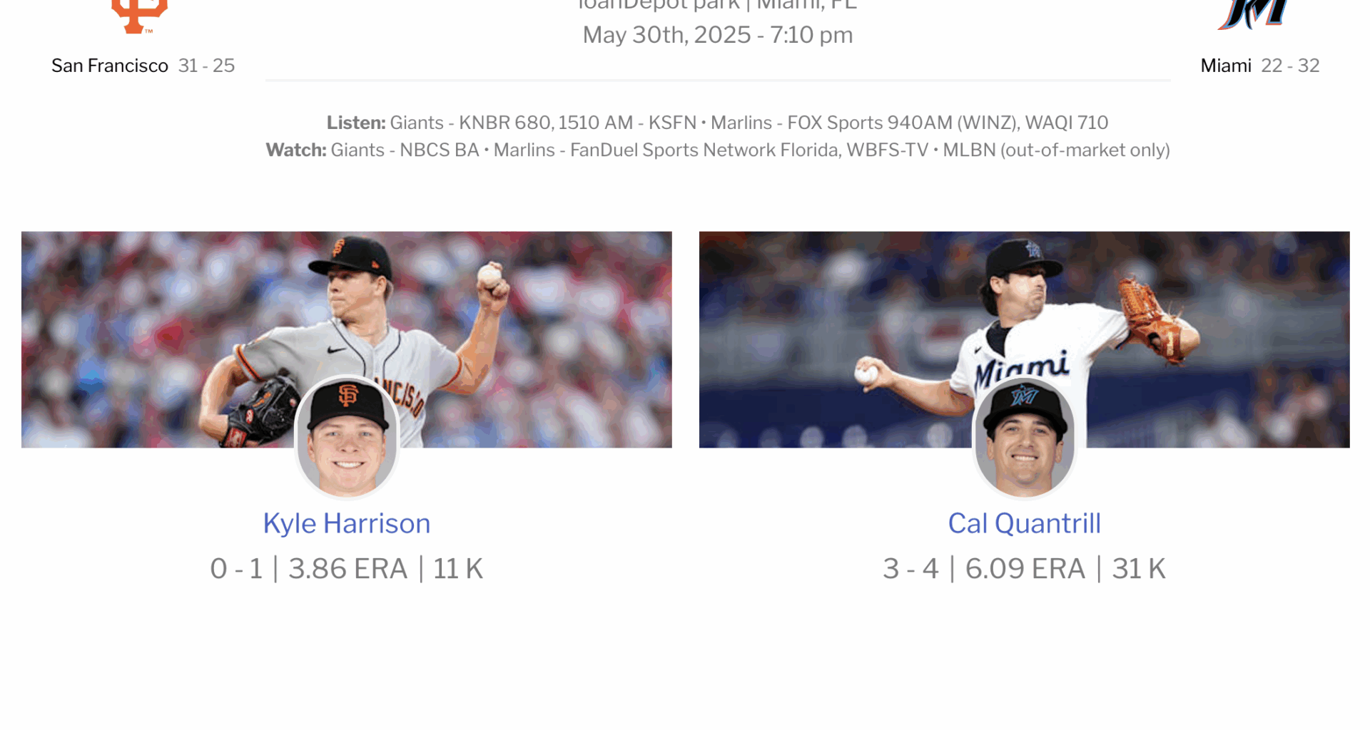 Miami Marlins game notes for May 30, 2025 - Marlins