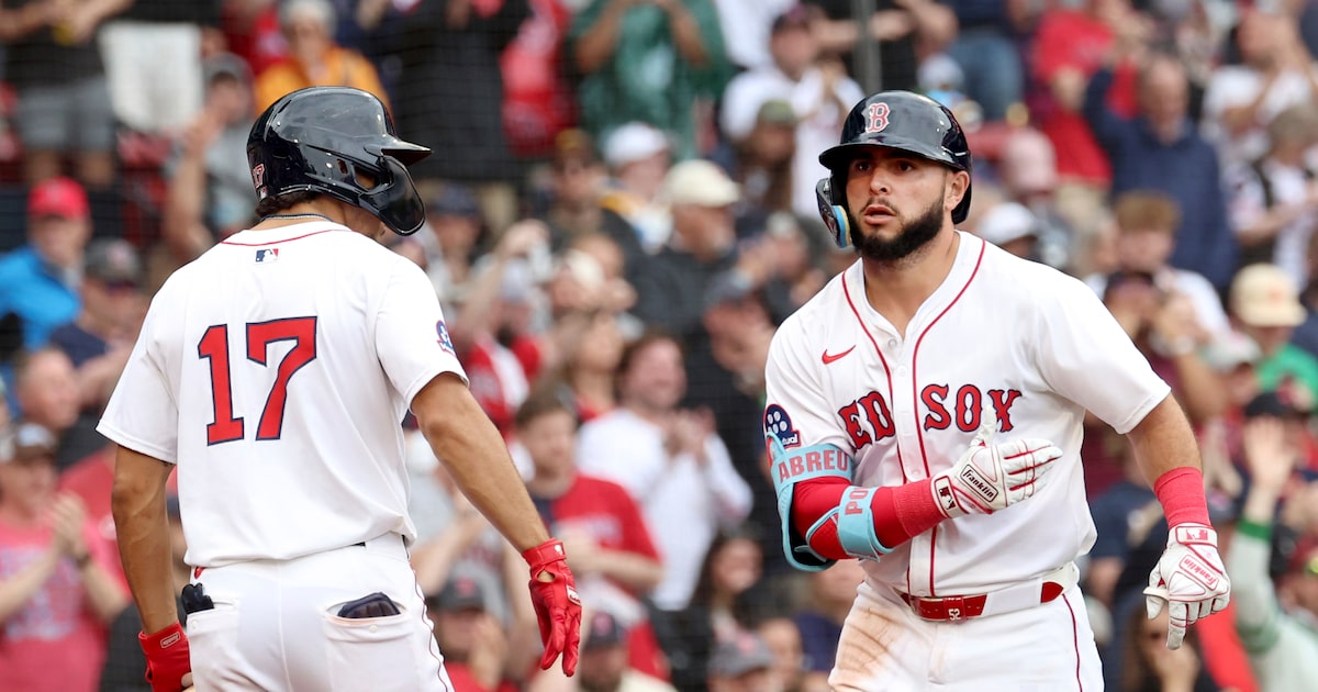 Why does Red Sox outfielder Wilyer Abreu dominate against the Texas Rangers?