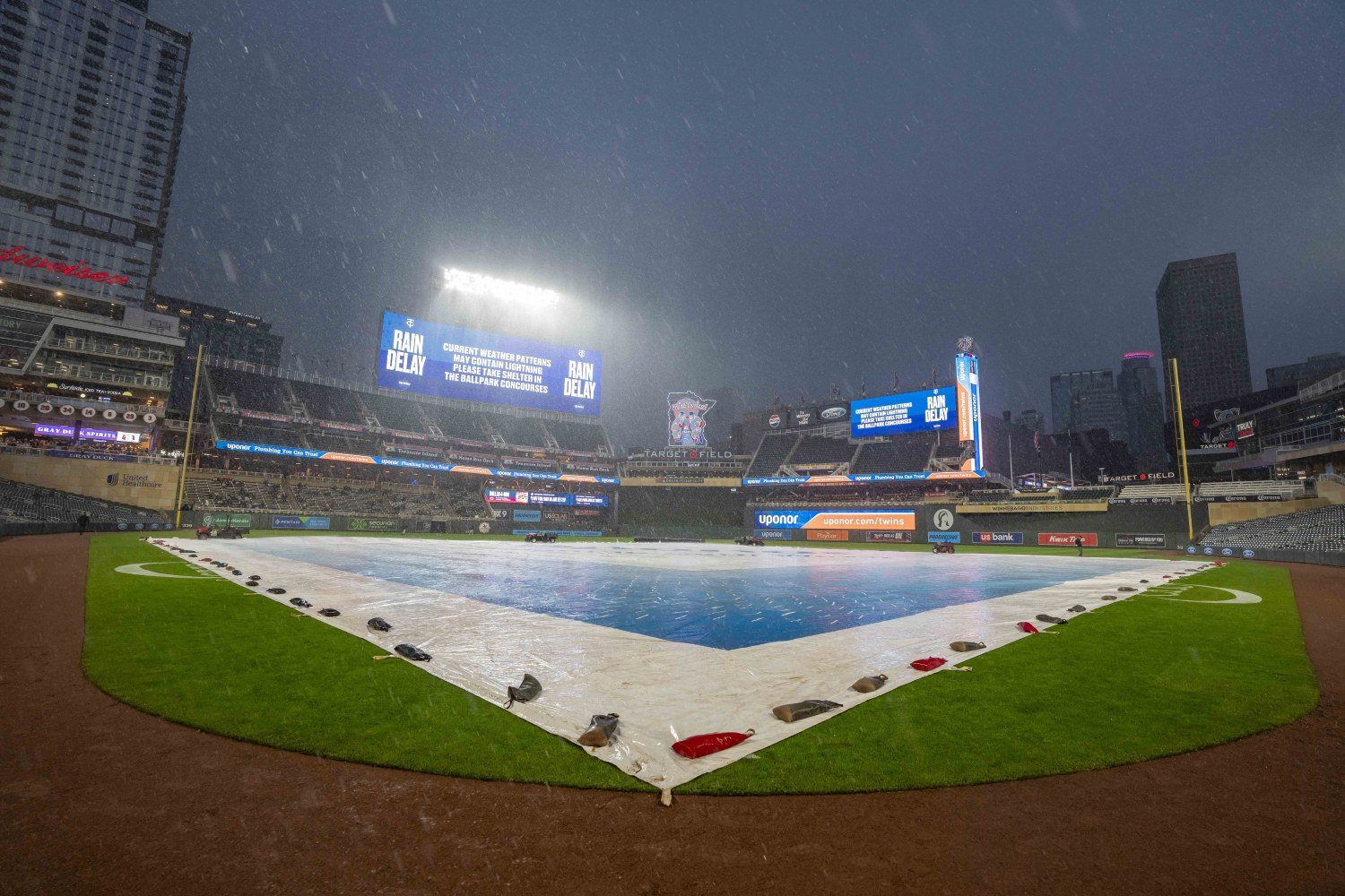 There Just Won't Be Much Baseball Played Until the Weekend at Target Field - Twins