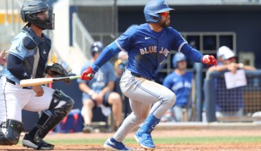 The Blue Jays traded speedy outfielder Steward Berroa to the Dodgers on Monday for cash considerations.