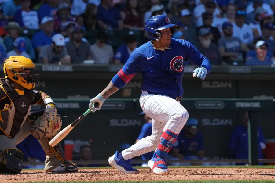 MLB: Spring Training San Diego Padres at Chicago Cubs, Moises Ballesteros