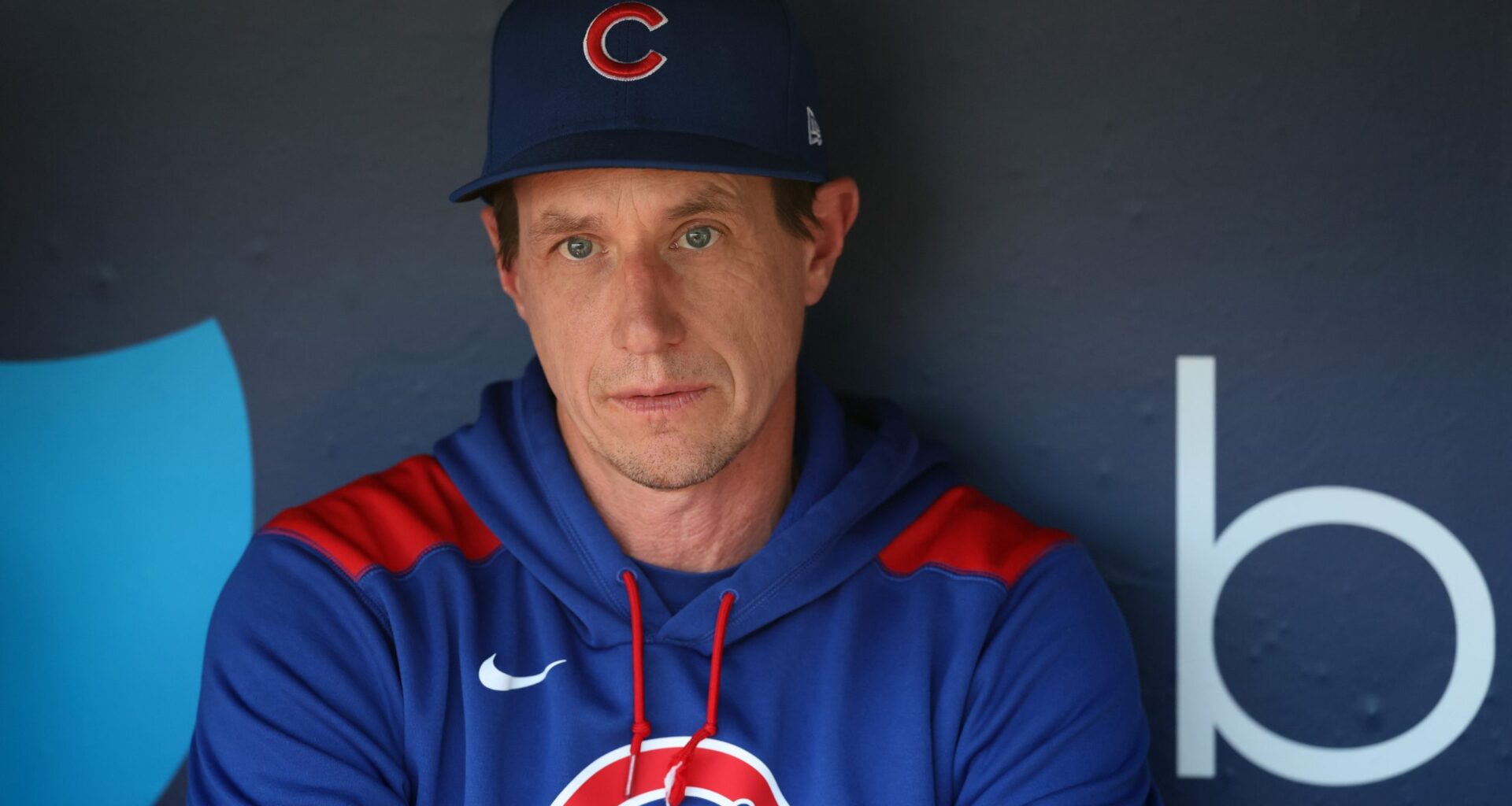 Chicago Cubs manager Craig Counsell (11) before a game against the Los Angeles Dodgers at Dodger Stadium.