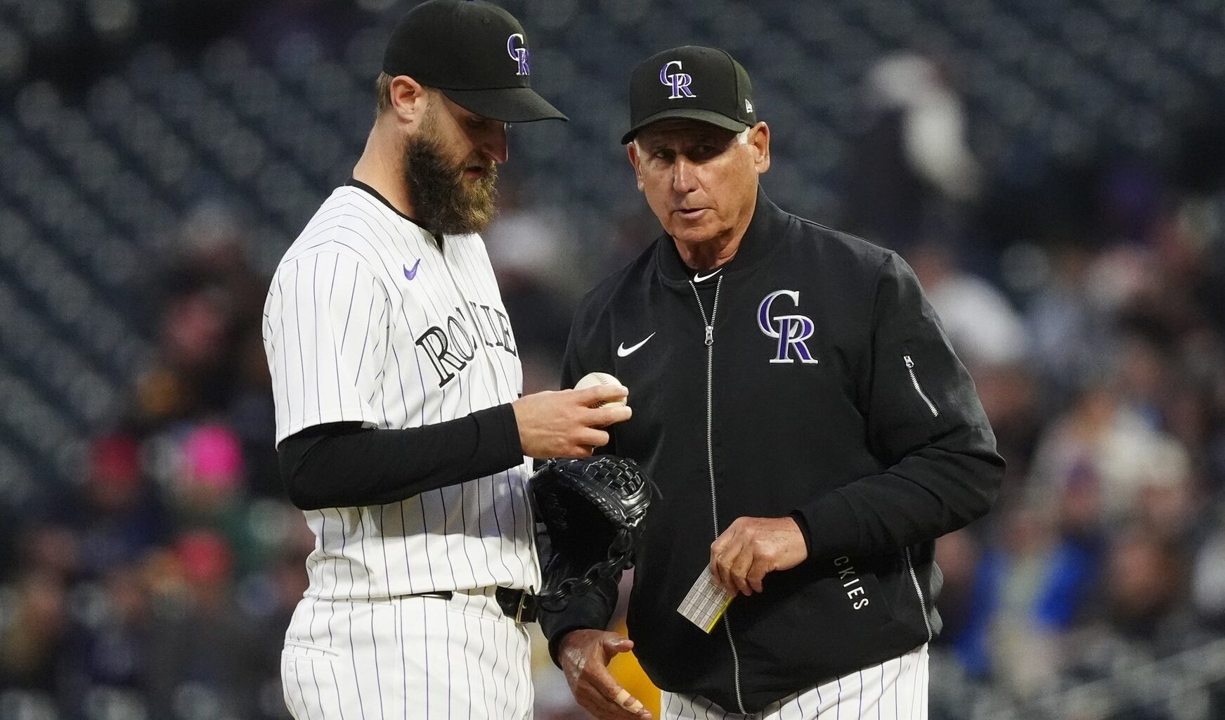 Some Rockies, like pitcher Jake Bird (left) might quickly become trade candidates as the team continues losing.