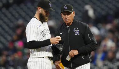 Some Rockies, like pitcher Jake Bird (left) might quickly become trade candidates as the team continues losing.