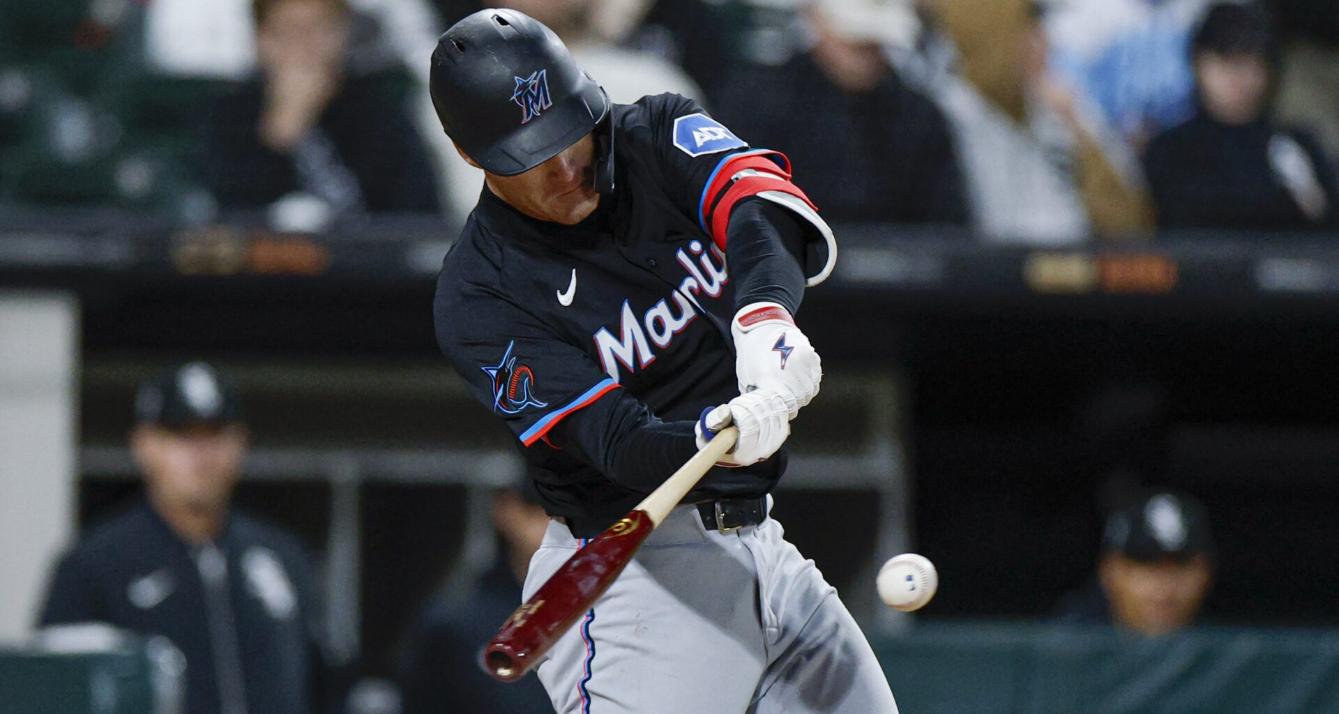 Wagaman's first career triple the difference in gritty Marlins win - Marlins