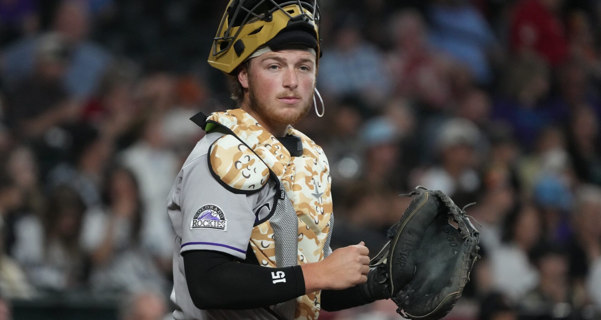 Rockies catcher Hunter Goodman has been one of the few bright spots of a dismal season.