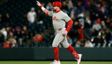 After clubbing 300th HR, Phillies' Kyle Schwarber says, 'Lot more to come.'