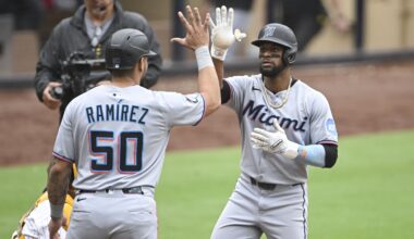 Marlins salvage series finale after back-and-forth offensive explosion - Marlins