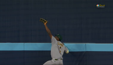 Denzel Clarke scales wall for wild catch in Athletics-Blue Jays – NBC Sports Bay Area & California
