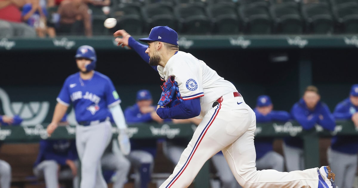 Texas Rangers starter Nathan Eovaldi exits game vs. Blue Jays after two innings