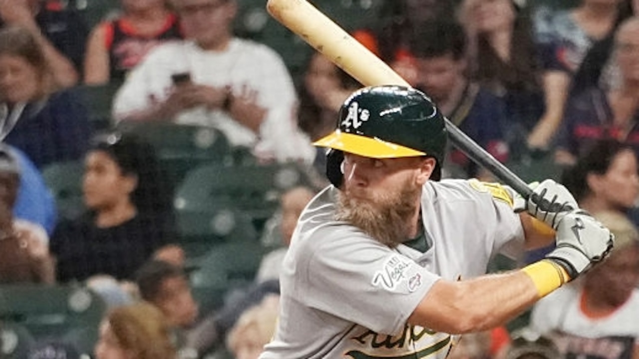 Former Alabama prep standout Drew Avans gets a hit in his first MLB at-bat with the Athletics