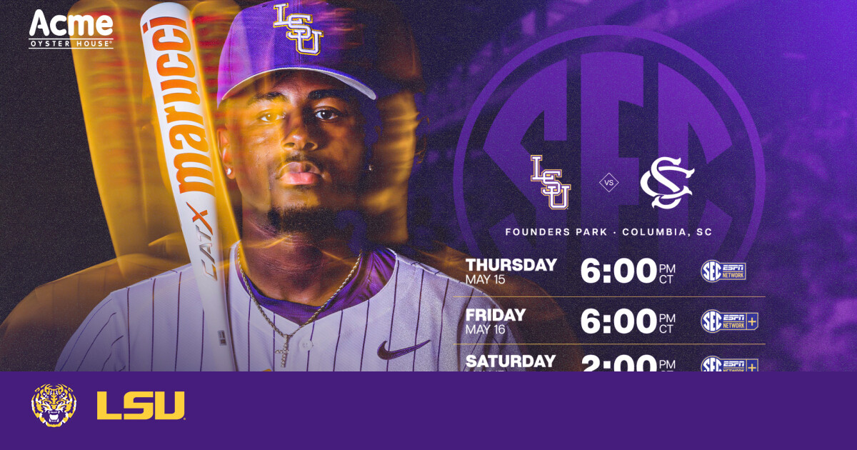 Tigers Meet South Carolina in Final Regular-Season Weekend – LSU