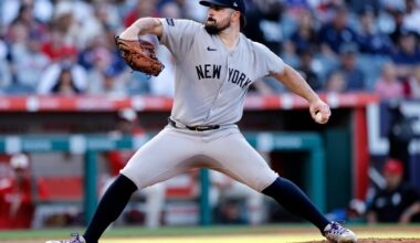 Carlos Rodón throws 7 sharp innings, Devin Williams escapes the 9th in Yankees' 3-2 win over Angels