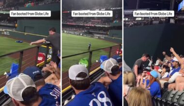 Fan Thrown Out of Rangers Game After Shocking Beer Toss