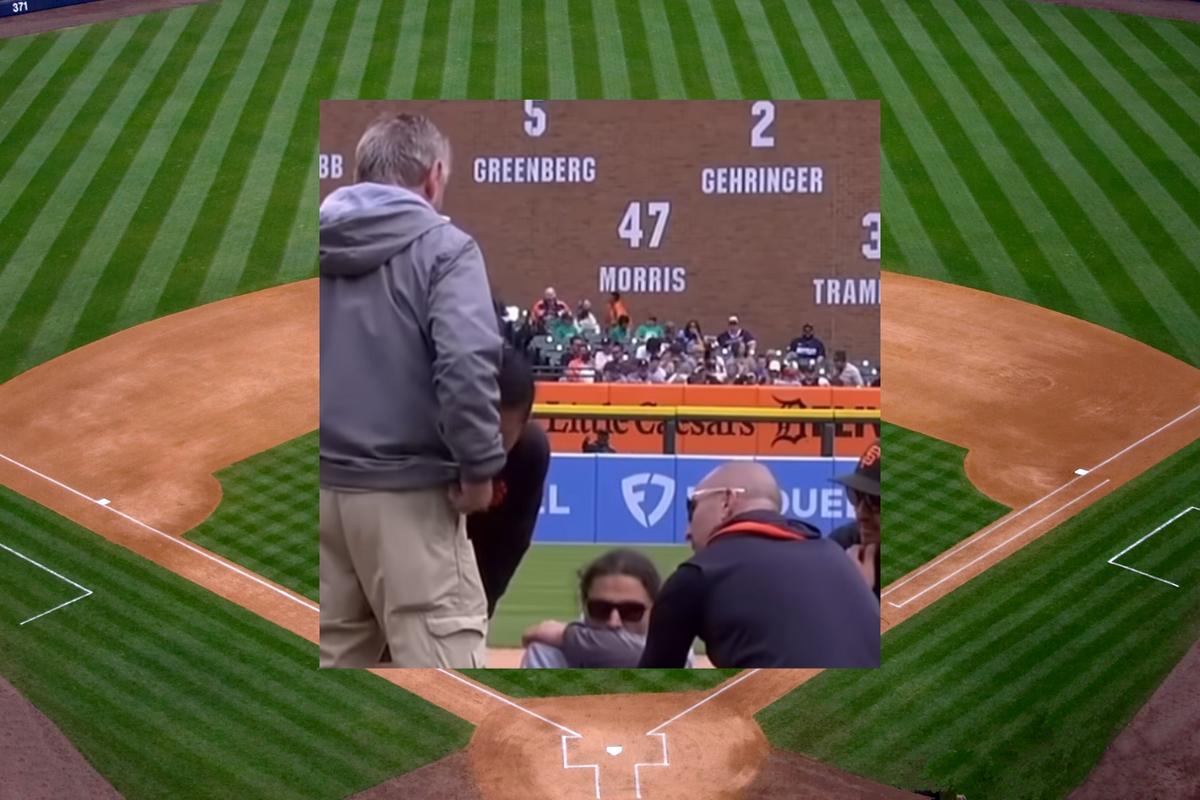 Injured Tigers Groundskeeper Flips Off Camera
