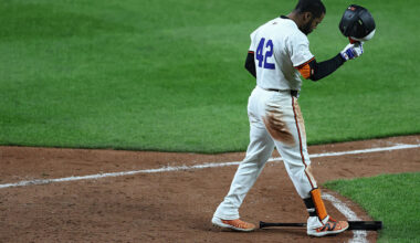 Orioles' lineup vs. Cardinals missing Mullins and Rutschman (Tromp contract selected)