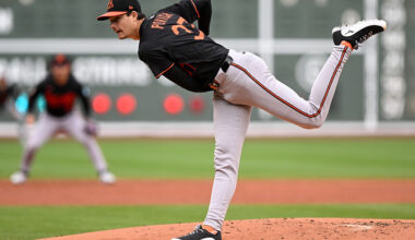 Devers drives in eight runs and Orioles lose 19-5 in Game 1 of doubleheader (Game 2 postponed)