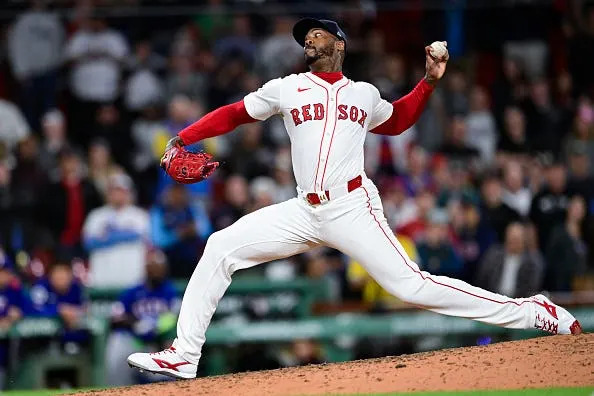 Aroldis Chapman of the Boston Red Sox