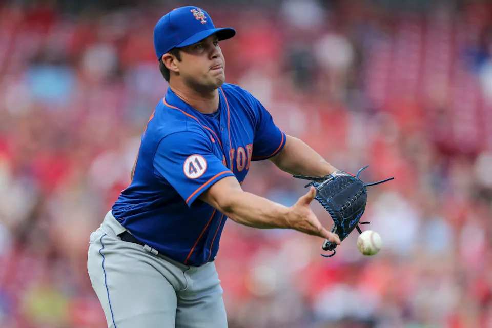 New York Mets starting pitcher Robert Stock in 2021Katie Stratman-Imagn Images