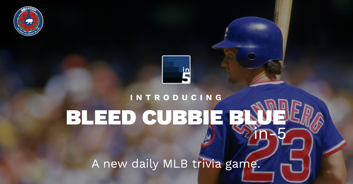 Your daily Cubs trivia game, Wednesday edition