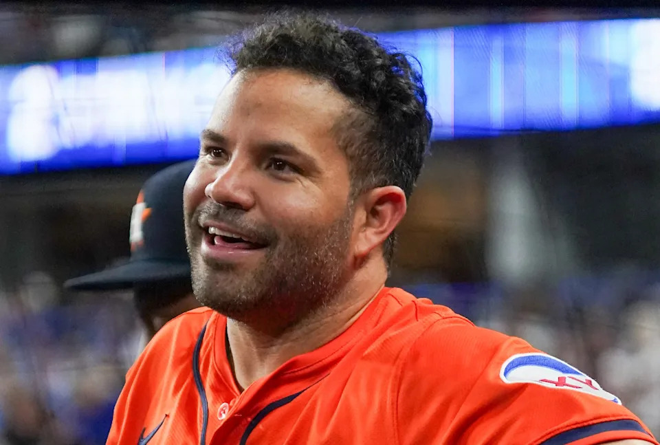 Houston Astros outfielder Jose AltuveRaymond Carlin III-Imagn Images