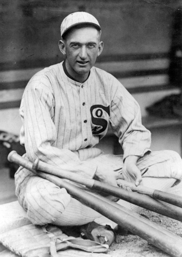 "Shoeless" Joe Jackson in his White Sox uniform. (Chicago History Museum)