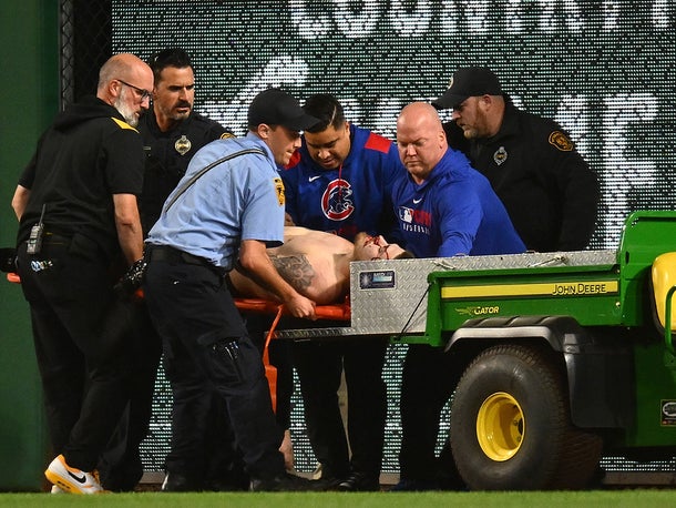 cubs fan falling getty