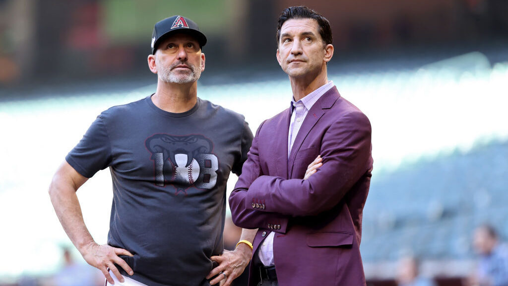 Diamondbacks manager Torey Lovullo and general manager Mike Hazen...