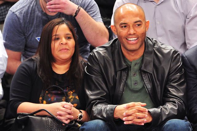 James Devaney/WireImage Clara Rivera and Mariano Rivera attend an NBA game at Madison Square Garden on February 2, 2012 in New York City.