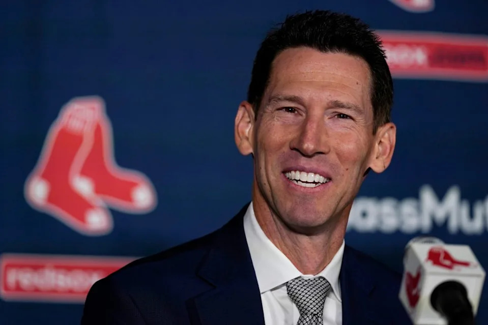 Boston Red Sox chief baseball officer Craig Breslow during a press availability at Fenway Park, Nov. 2, 2023, in Boston. AP