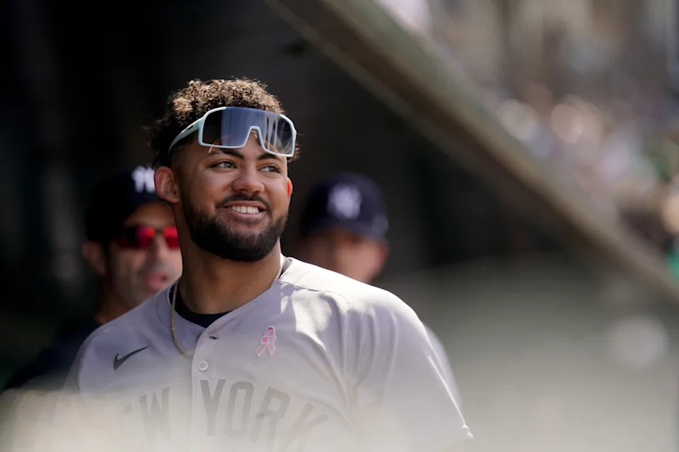 New York Yankees outfielder Jasson Domínguez hit a walk-off home run versus the Texas Rangers on May 21.Cary Edmondson-Imagn Images