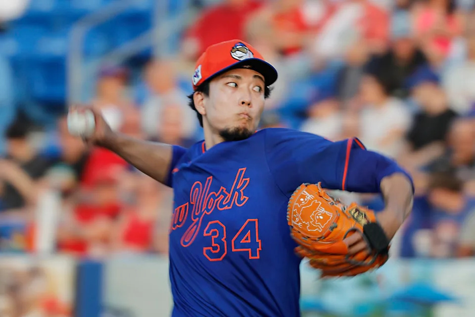 New York Mets pitcher Kodai Senga (34)Reinhold Matay-Imagn Images