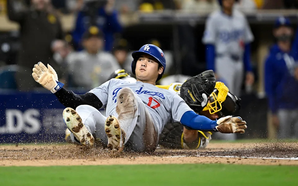 Shohei Ohtani and the Los Angeles Dodgers face the San Diego Padres in Game 5 of their MLB playoff series today. Here’s how to watch it on TV.