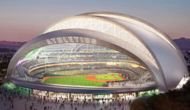 BIG Shares Renderings of the New Athletics in Las Vegas