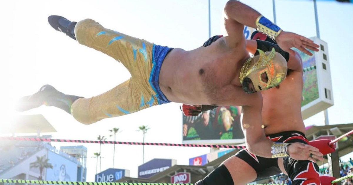 Los Angeles Dodgers Host On-Field Wrestling Matches For Mexican Heritage Night