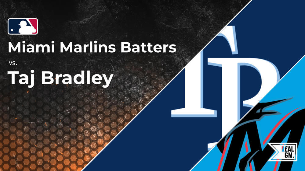 Marlins vs. Taj Bradley and the Rays: Batter vs. Pitcher Stats and Odds | May 16