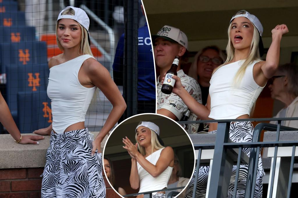 Livvy Dunne takes in Paul Skenes' Citi Field debut as Pirates battle Mets