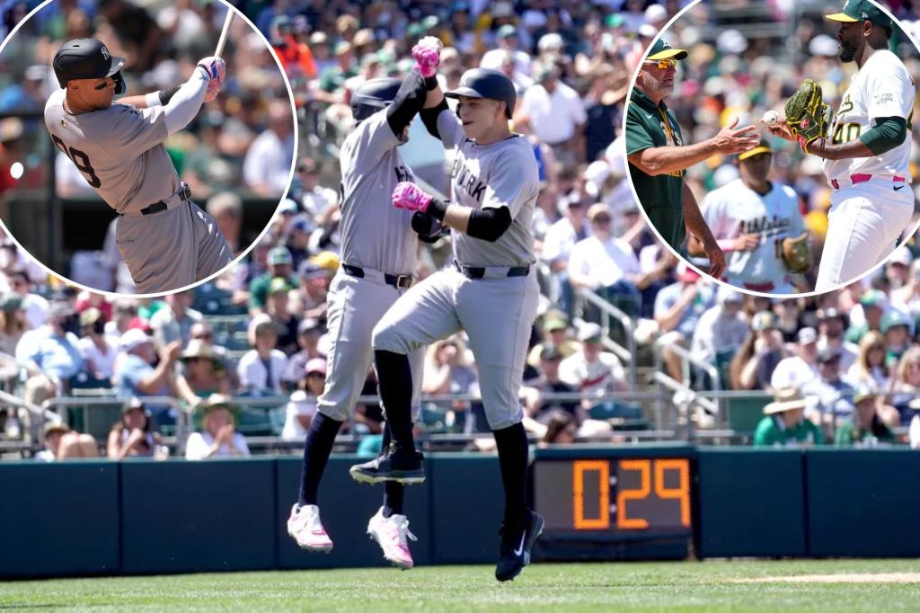 Yankees rough up Luis Severino in lopsided win over Athletics