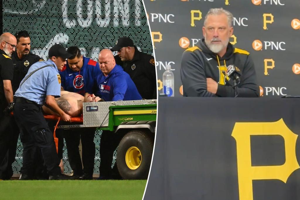 Pirates manager Derek Shelton still in shock after fan falls from stands