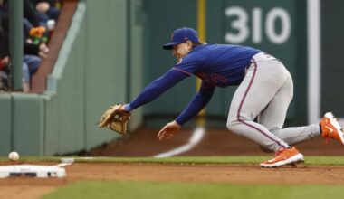 Mets' Brett Baty's playing more at third base because of his defense