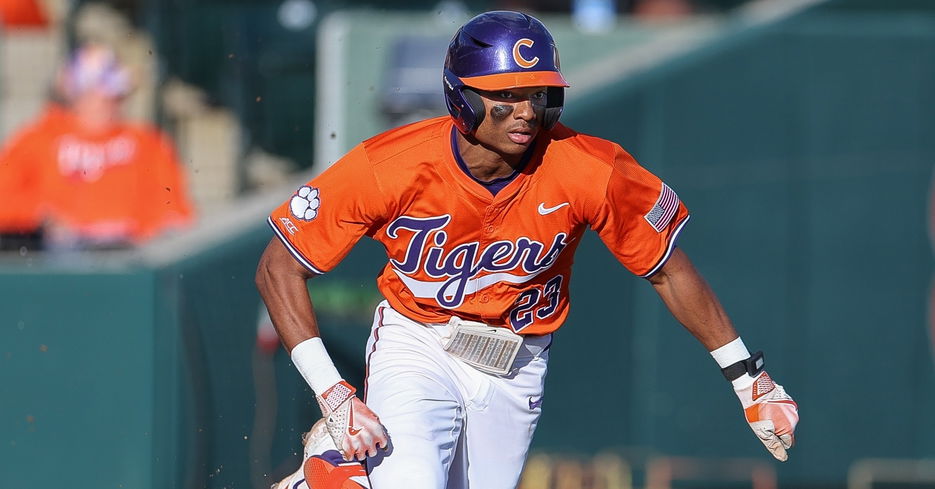 Jarren Purify sent out a two-run homer as Clemson built its lead (file photo). 