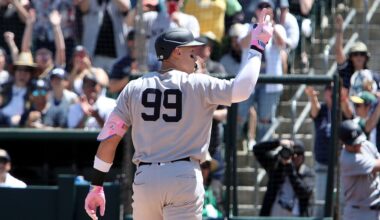 Aaron Judge hits two home runs as Yankees fall to Athletics