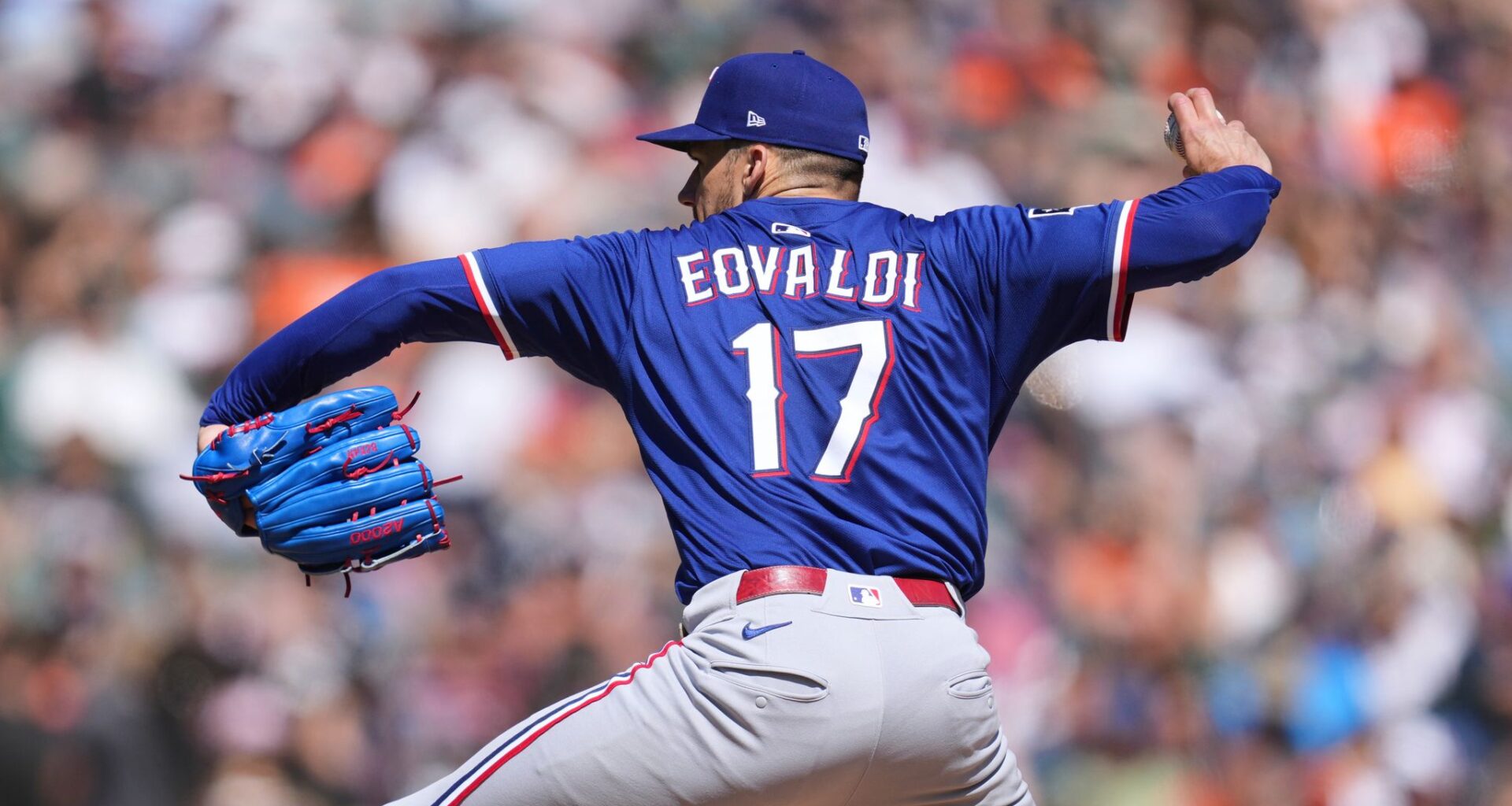 Eovaldi limits Detroit to two hits in seven shutout innings as Rangers top Tigers, 6-1